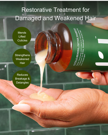 ROOTED REVIVall™ Cuticle Mending Peptide Shampoo – Breakage & Restoration Treatment